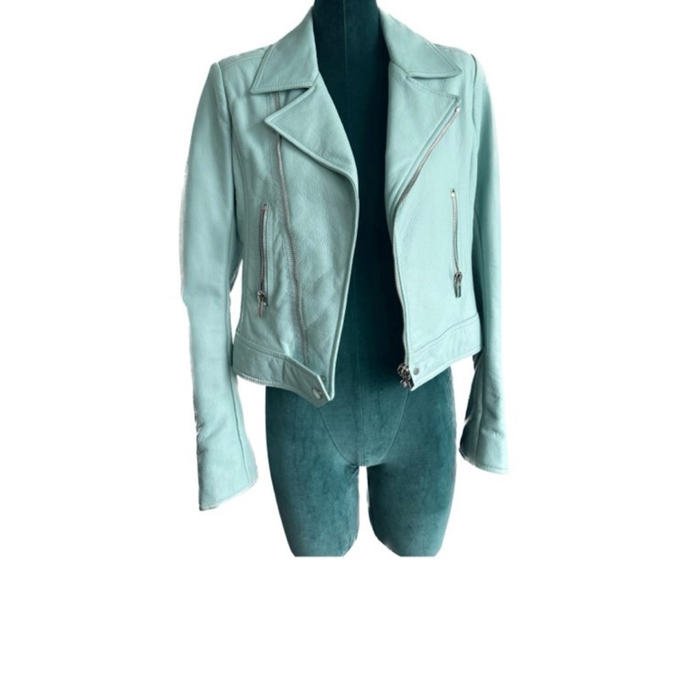 Balenciaga Moto Jacket Leather Blue
Biker Size 42